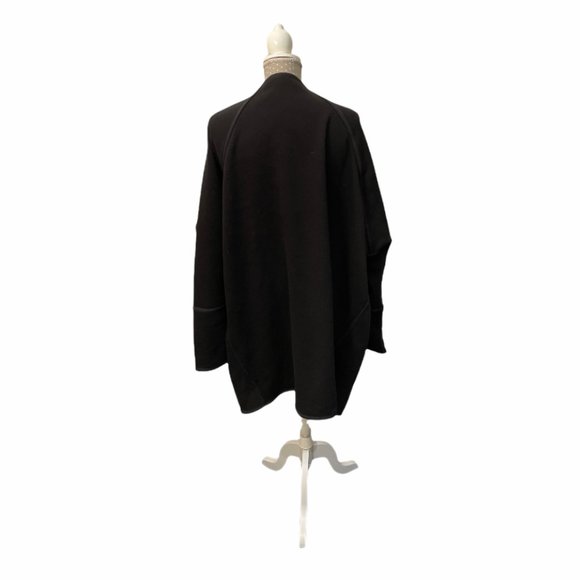 Athleta Black Cozy Karma Wrap Sweater Size Small - Picture 4 of 9